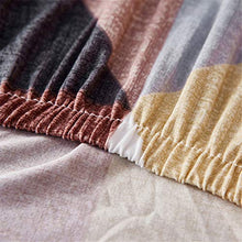 Hiseng Copertura Divano Elasticizzato Chaise Longue Copridivano Angolare Antiscivolo Copridivano Componibile per Divano a Forma di L 2 Pezzi Universale Protettore (Grigio Marrone,4 posti + 3 posti)
