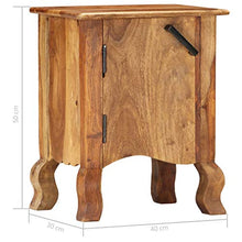 vidaXL Comodino 40x30x50 cm in Legno Massello di Sheesham
