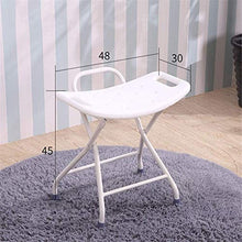TUHFG Sgabello per Doccia Panca per Doccia e STOFOLISHOWER Sgabelli Bench Bianco Multi Scopo Sgabello Pieghevole Antiscivolo Perfetto per incinti Anziani con Doccia con Doccia