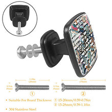 Navigation shell Pomelli per Porta Set di 4 Pomelli per Mobili Manopole per Cassetti Cucina Armadio Vetro