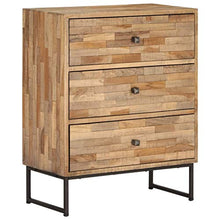 vidaXL 2x Credenza in Legno di Teak Recuperato Buffet Mobiletto Madia Armadio