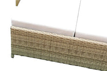 AVANTI TRENDSTORE - Divano in Rattan con Cuscino Samo, Colore: Marrone