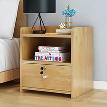Comodino con cassetto Semplice Camera da Letto Moderna Semplice con armadietto con armadietto Serratura FANJIANI