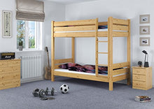 Erst-Holz Solido Letto a Castello per Adulti 90x190 con doghe rigide e divisibile 60.16-09-190T100