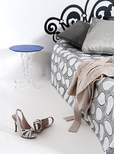 Iplex Design Arabesco Small Comodino/Tavolino in Plexiglass, Blu