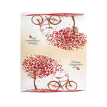 San Valentino Bike Albero rosso cuore ciclo cassetta postale copre giardino magnetico decorazione casa dimensioni standard 53,3 cm x 45,7 cm