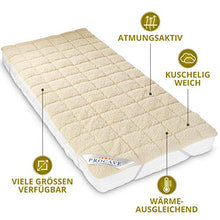 PROCAVE Protezione per materassi in Vello d'Agnello, con Angoli Elastici, Cotone, Beige, 80 x 190 cm