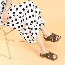Sandali Donna Sandali Zeppa Scarpe Passeggio Spiaggia, Sandali Donna Sexy Tacco Zeppa Sandali Punta Aperta Retro, Moda Comode Morbido Antiscivolo Ciabatte Casa Infradito,B,39