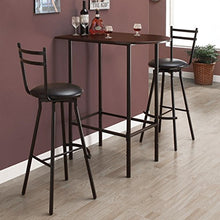 Monarch Specialties Metal Space Saver Tavolo da Bar, 24 da 91,4 cm, Cappuccino/Nero