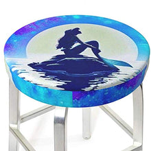 Coprisgabello rotondo da bar e sedia a sirena, lavabile ed elastico per sgabello rotondo da 35,6 cm