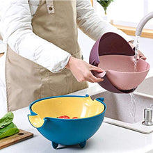 Omenluck, lavabo a doppio strato, per cucina, verdure, frutta, lavabo, plastica