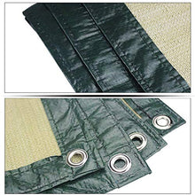 MAHFEI- Rete Parasole, Resistente allo Strappo Telone Occhiellato Anti UV con Occhielli Coperture per Serra di Piante per Pergola Piscina O Nuoto (Color : Beige, Size : 4x12m)
