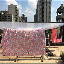 Telo trasparente impermeabile in tela cerata da giardino in tessuto con pellicola con/occhielli e cordino resistente/copertura per tettoia isolante anti-gelo/anti-UV/antivento per s(Size:3x4M)