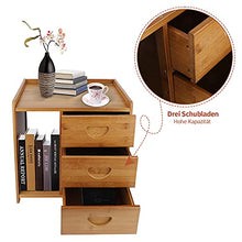 Comodino In Legno Comodino Comodino Comodino Moderno Multifunzionale, Mini Comodino In Bambù Tavolini Con 3 Cassetti, Molto Resistente, Comodino Da Notte Con 3 Cassetti