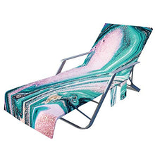 Sdfsa - Coprisedia da spiaggia per chaise longue con tasche laterali per piscina, sdraio, prendisole, vacanza