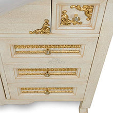 SHOP CHIC arredo bagno mobile con lavabo in stile barocco avorio e oro