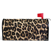 Leopardo stampa casella postale copre magnetico giardino giardino giardino casa decorazione dimensioni standard 53,3 cm x 45,7 cm