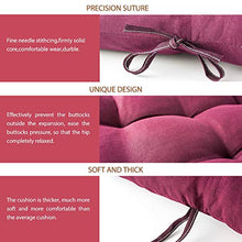 FullLove Cuscino con Schienale Panchine da Giardino Soffice e Comodo,Cuscino per Panca Lungo e Imbottito con Spalliera,100 x100 cm e 100 x 150 cm (100 x 150 cm, Vino Rosso)