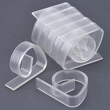 MSYOU - 12 mollette per tovaglia a molla, in plastica, per casa, giardino, feste, picnic, matrimoni all'aperto (trasparente)
