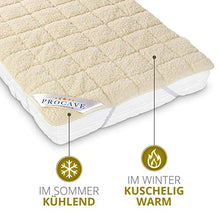 PROCAVE Protezione per materassi in Vello d'Agnello, con Angoli Elastici, Cotone, Beige, 80 x 190 cm