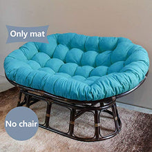ZWPY Cuscino per Sedia sospesa Altalena in Rattan, Cuscino Papasan per 2 Persone, Senza Sedia, Cuscino per Cesto Appeso, Cuscino per Sedia Amaca, per Patio Esterno da Giardino Interno