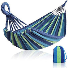Amaca da campeggio singolo/doppia, in cotone morbido, per dormire, portatile, con borsa per il trasporto, per viaggi, spiaggia, cortile, ecc.singolo