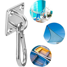 Eye Piastra in Acciaio Inossidabile, BESTZY 6 Pezzi Piastra con Occhiello Ovale Piastra con Anello di Ancoraggio Ganci da Soffitto per Sartiame Barche Hardware di Coperta