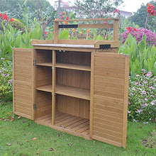 QILIN Armadietto Esterno, Scatola di Immagazzinaggio di Legno Dell'otturatore, Armadio Adatto per Attrezzi da Giardinaggio, Accessori per Piscina E Accessori da Giardino