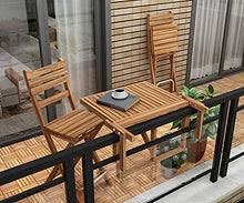 Interbuild Sofia Sgabello da Bar Pieghevole in Legno per Sedia da Esterno da Esterno con Schienale 2 Pezzi/Confezione in Teak Dorato