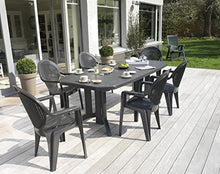 GROSFILLEX Poltrona FIDJI 2, PVC, Grigio, 91 x 59 x 58 cm