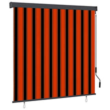 vidaXL - Tenda avvolgibile per esterni, 160 x 250 cm, arancione e marrone