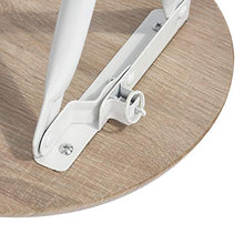 Homy Casa tavolo pieghevole oblungo da parete, realizzato in legno, ideale per colazione e cena, con sgabello pieghevole incluso, color faggio