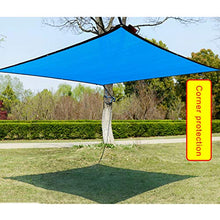 TETHYSUN, telo parasole blu con occhielli per serra, rete da sole, resistente con bordo nastrato, per fiori, piante, patio, prato