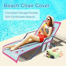 Sdfsa - Coprisedia portatile per piscina, con tasche laterali, per prendisole, per piscina, sdraio, per vacanze
