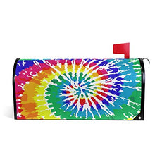 Colorato Tie Dye Rainbow Mailbox Copre Magnetico Giardino Yard Home Decor Dimensione Standard 23 "x 45,7 cm