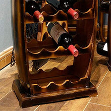 BABIFIS Legno Rack Vini, Artigianato Barile Mano Multi Layer Holder Gabinetto Grande Ornamenti Decorazioni Cantina di casa
