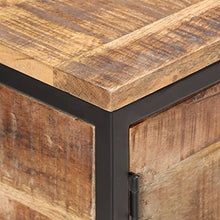 vidaXL Credenza 85x30x80 cm in Legno Massello di Mango Grezzo