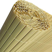 Aufun Recinzione in PVC per giardino, balcone, terrazza, esterni, piscina, 90 x 500 cm, bambù