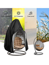 Nachar Outdoor Hanging Egg - Rivestimento per sedia impermeabile per patio, con chiusura lampo