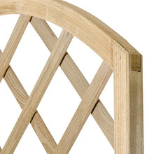 VERDELOOK Grigliato ad Arco in Legno impregnato arredo Esterni Giardino 180x90 cm