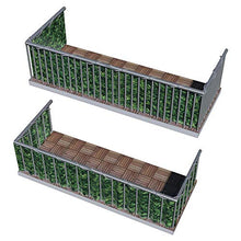 BAKAJI Telo Copertura Frangivista Frangivento per Ringhiera Protezione Balcone Dimensione 600 x 90 cm in Tessuto PVC Aggancio ad Occhielli Corda 24mt Inclusa (Edera)