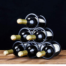 ZGQA-GQA Wine Rack, 3 Strati impilabile Wine Rack - Classic Wine Rack - Adatto for Bar, armadi, dispensa, ECC - 6 Bottiglie, Metal