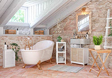 HomeTrends4You 401226 Scaffale, 32 x 79 x 32 cm, bianco opaco verniciato