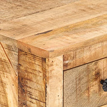 vidaXL Legno Massello di Mango Grezzo Credenza Madia Mobile Basso Armadio Armadietto Mobili Arredo Arredamento Cassapanca Portaoggetti 59x35x75 cm