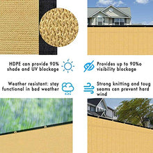Balcone Protezione Ponte E Recinzione Schermata Privacy Parabrezza Protezione UV Cinghie Incluse Ombrellone Esterno for Appartamenti, Prati, Piscine (Color : Yellow, Size : 1.8x8m)