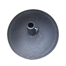 Angel Living® 10kg Base per ombrellone in poliresina Nero e Acciaio