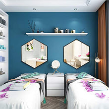 SHU XIN Specchio da Bagno a Parete Specchio in Vetro Esagonale Specchio per Il Trucco a Parete Specchio per Il Trucco in Ferro battuto Design ad Alta Definizione in Stile Nordico