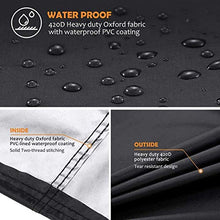 Fodere per mobili da Giardino 330x220x70cm, Fodere per mobili da Esterno Impermeabile, Resistente Copertura per mobili da Esterno in Tessuto Oxford 420D Antivento Anti-UV
