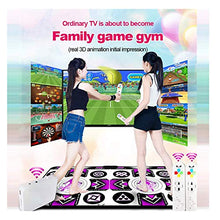 AFANG Game Dancer Pads Doppio Tappeto Ballo, Compatibile TV/PC Coperta Antiscivolo Ricevitore Wireless, Telecomando Ragazze Ragazzi Antiscivolo Resistente Danza Pad