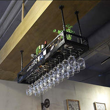 MoDi Retro Ferro Battuto Wine Glass Rack Upside Down Home Bar Bar Calice Rack Hanging Governo del Vino Decoration Gancio Ornamenti appesi Rack Rack Rack Wine Glass (Size : 80 * 35CM)